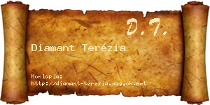 Diamant Terézia névjegykártya