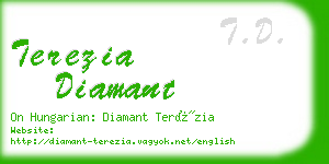 terezia diamant business card